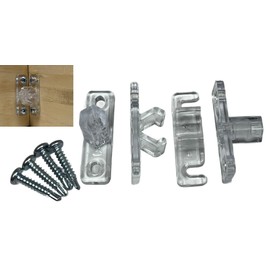False Front Connectors/Panel Connectors/Extra Strong and Durable / (Peg and Clip) Removable (Snap in and Snap Out). All Hardware Includes Set of 2 Connectors (2 Pegs and 2 Clips) by E.H.C.