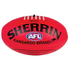 Sherrin AFL Super Soft Touch Football, Red, Size 3