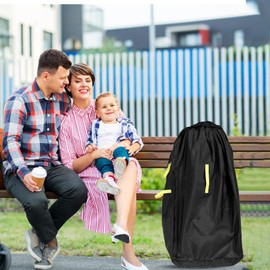 Stroller Travel Bag Car Seat Bag for Airplane, Car Seat Travel Bag, Pushchair Pram Transport Bags, Foldable Car Seat Travel Bag for Airplane Pram Bag, Portable Buggy Bag for Plane Stroller Bag