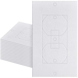 Tondiamo 15 Pcs Outlet Insulation and Draft Sealers Foam Insulation Pads Electrical Outlet Light Switch Covers Size 1-gang and 2-gang 4 x 2.5 Inches Wall Gasket