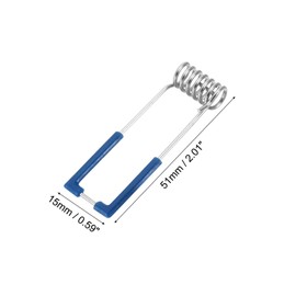 PATIKIL 51x15mm Downlight Spring Clips, 24 Pack Emitting Diode Recessed Lighting Accessories Securing Clamps for Ceiling Lamp, Blue