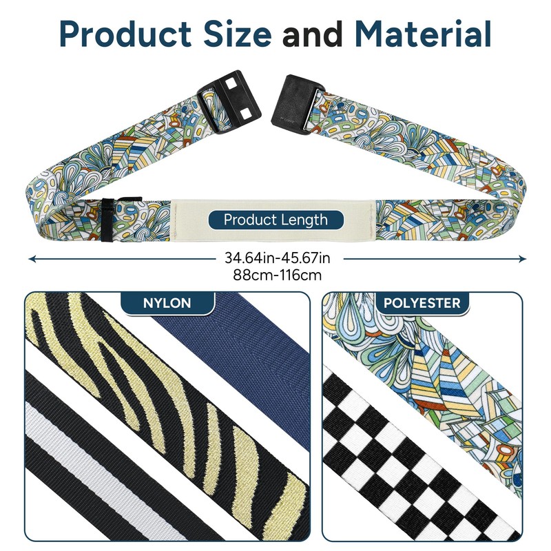 Travel Inspira Luggage Strap with TSA Combination Lock - Adjustable,