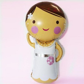 Ximkee 2pcs Large Helium Foil Inflatable Balloons for Wedding, Birthday, Engagement, Valentine's Day - Oval, Plastic, Includes Ribbon - Male Gift