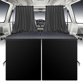 Aohcae 2 x car divider curtains, sun protection, 140 x 80 cm, car privacy curtains, car curtain, sun protection, car rear window, car sun protection, car camping accessories