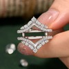 SHELOVES Vintage Ring Enhancer for Engagement Rings Curved Enhancer Guard