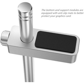 Graphics Card GPU Brace Support, Video Card Sag Holder Bracket, GPU Stand (Silver)