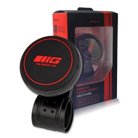 KULOSORY Sports Red color Steering Wheel Knob Spinner - Ideal For Universal Non-Slip Fit/Ideal For Cars, Trucks, Boats