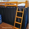 Lightolife Thickened Breathable Blackout Bunk Bed Curtain Panels for Twin