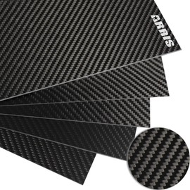 ARRIS 2.5mm Carbon Fiber Sheet 300X400X2.5MM Real Carbon Sheets, Avaialble in 0.5mm 1mm 1.5mm 2mm 3mm 3.5mm 4mm 5mm 6mm Twill Matte Carbon Plate for RC Model