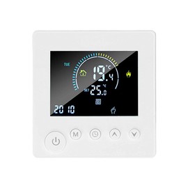 Pojedehy TUYA WiFi Thermostat Temperature Controller Water Electric Floor Heating TRV 3A Digital LCD Display Wall Mounted Easy Install Easy to Use