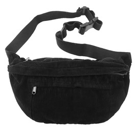 Micmores Bum Bag Women's Fashion Crossbody Bag Women's Large Belt Bag with Adjustable Shoulder Strap, Chest Bag Shoulder Bag for Travel, Climbing, Hiking, deep black, bum bag