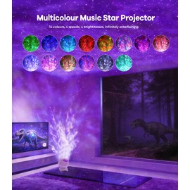 Dinosaur Egg Galaxy Star Projector Starry Night Light with Nebula, Timer & Remote Control, Gift & Decoration for Bedroom Adults Kids