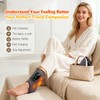 AWIL Rechargeable Ankle Foot Massager Wrap with Heat & Vibration,