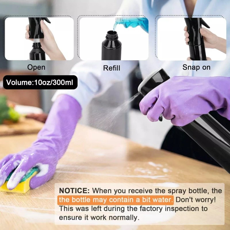 CAS Botella Rociadora De Agua De 300 Ml Para Cabello