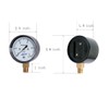 JIVTO 0-5 Psi Low Capsule Pressure Gauge,2-1/2" Dial,1/4" NPT Lower