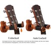 Neboic Guitars, auto-lock wall bracket,Guitar Holder for Wall, Solid Mahogany