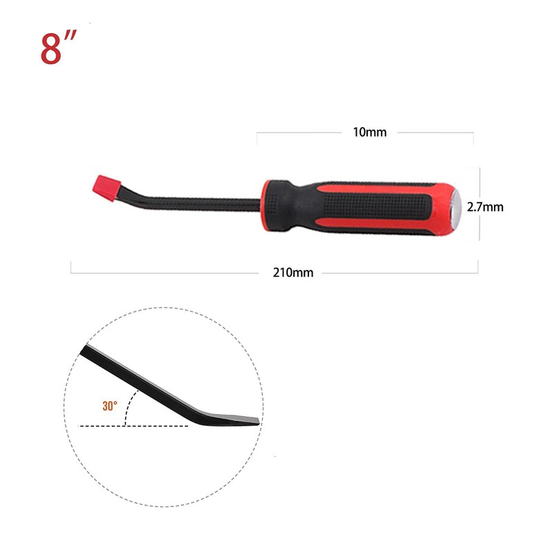 Wincal Multifunctional Pry Bar, 8 inch Heavy Duty Puller Chisel