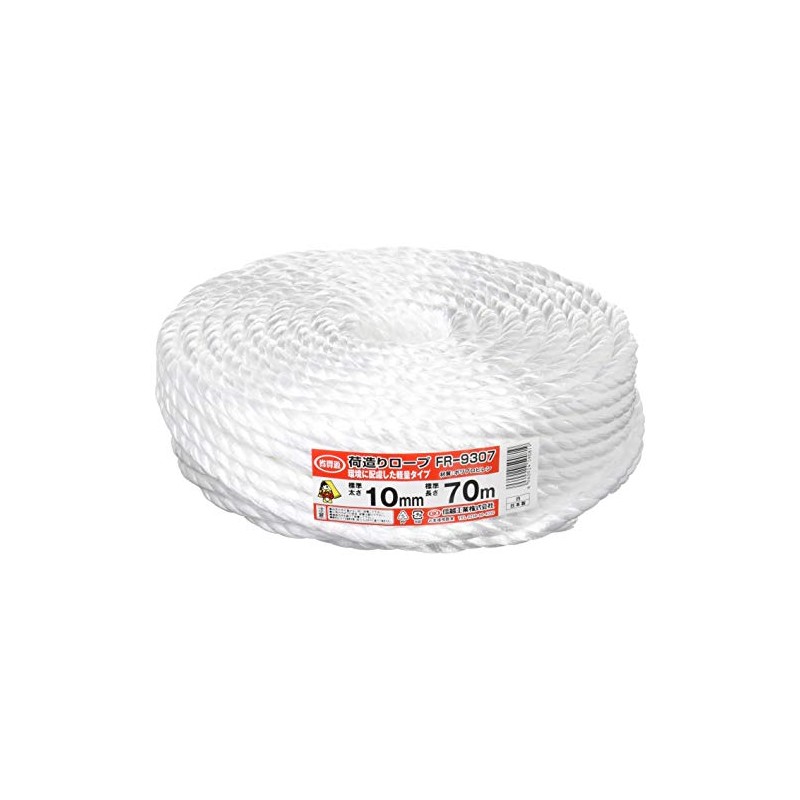 Shin-Etsu Industry FR-9307 Packing Rope, White, 0.4 inches (10 mm)