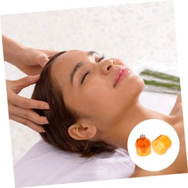 Beavorty 2pcs Material Hair Oil Applicator Bottle Scalp Roller for Serum Application Random Color