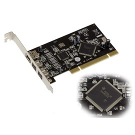 KALEA-INFORMATIQUE PCI Firewire 800 and 400 IEEE1394A and IEEE1394B Controller Card to PCI Port 2+1 Outputs with TI SN082AA2 Chipset