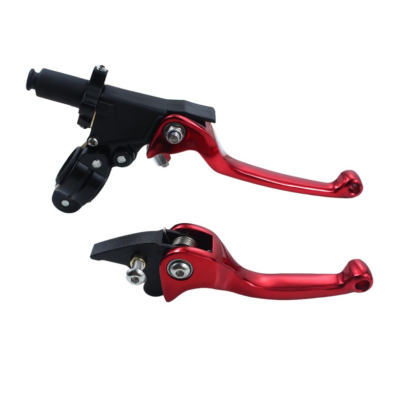 lhrlaoliu Motorcycle Universal 7/8" 22mm Clutch Brake Handle Levers Left
