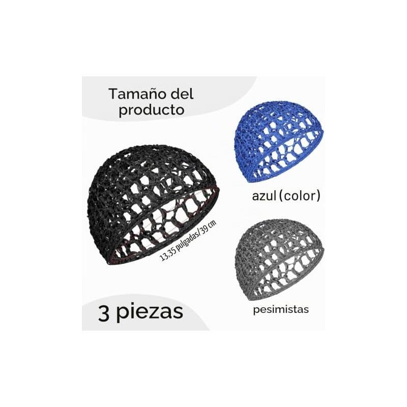 3 Piezas Red para Cabello, Donas para el Cabello, Red