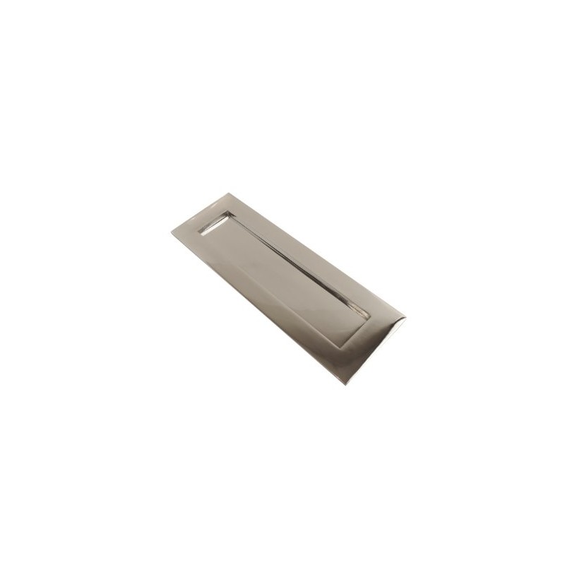 Victorian Letter Plate Polished Chrome 10"x4"
