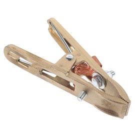 SHINEOFI Grounding Clamp Grounding Clip Duty Grips Electric Welder Welding Ground Clamp Heavy Earthing Clamps C Clamp Arc Ground Rod Clamp Ground Welding Clamp Copper