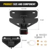 Nilight 2 Inch Rear Trailer Hitch Receiver Class 3 Tow