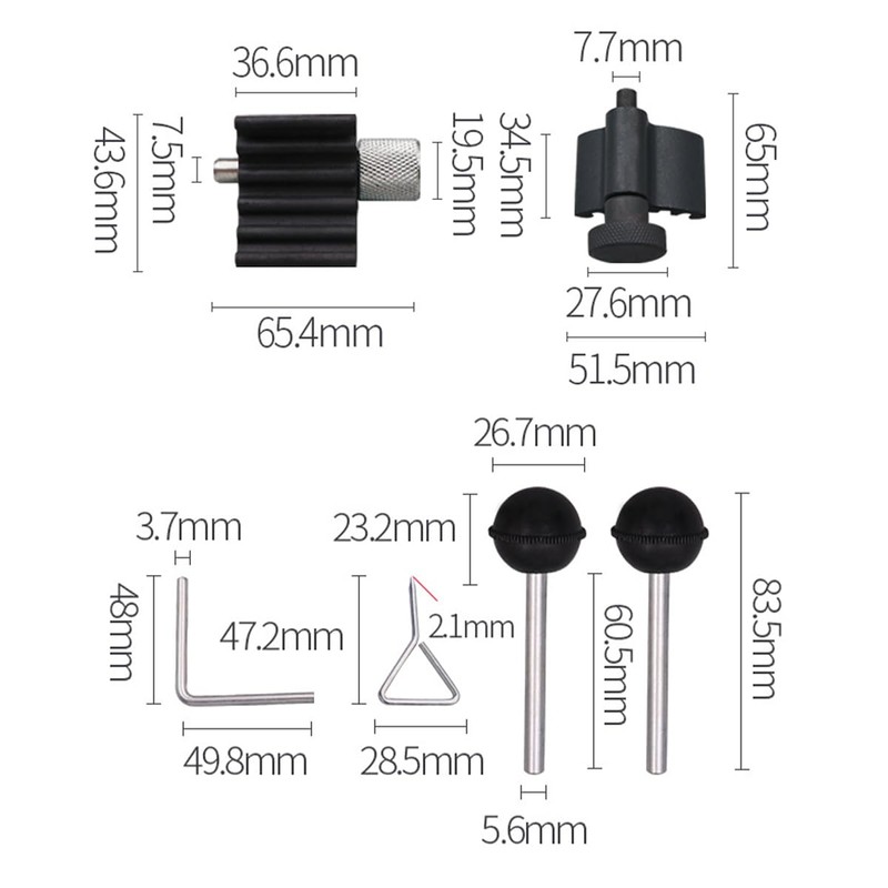 ANCLLO 6-Piece Camshaft Adjustment Tool Set, Engine Timing Belt Replacement