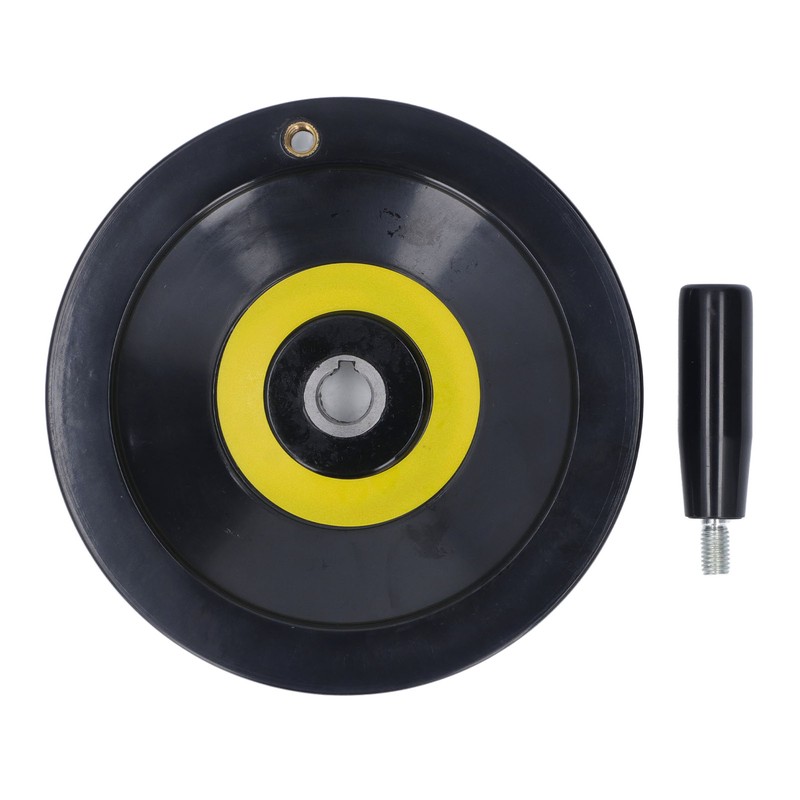 Revolving Handle Hand Wheel 18x200mm Backside Corrugated Hand Crank Handwheel