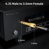 Tomswa 6.35mm to 3.5 mm Adapter,3.5mm Stereo Headphone Adapters for