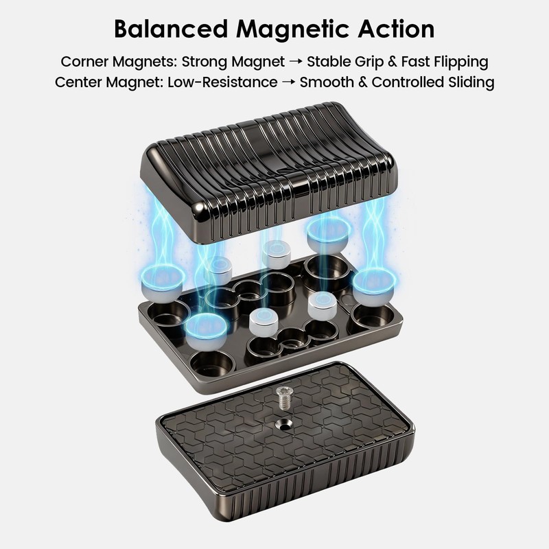 1797 Metal Magnetic Fidget Slider for Adults, EDC Pocket Fidgets