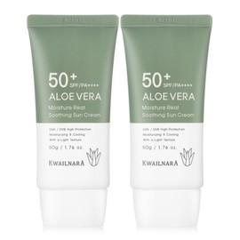 Aloe Vera Soothing Sun Cream 50ml 1+1 / SPF50+PA++++ Whitening+Wrinkle Improvement+UV Protection+Cooling Soothing / 알로에베라 수딩 선크림 50ml 1+1 SPF50+PA++++ 미백+주름개선+자외선차단+쿨링진정