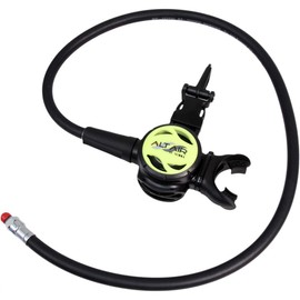 XS Scuba Alt Air Octopus - Black Rubber