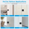 AST Square Pocket Door Lock with Edge Pull, Sturdy Privacy