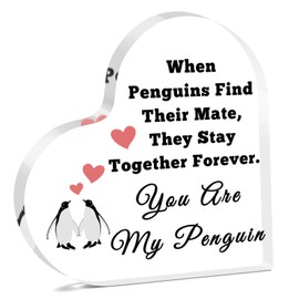 Couple Gift for Him And Her Acrylic Plaque Anniversary Romantic Gift for Men Women I Love You Valentines Day Birthday Presents for Boyfriend Girlfriend Acrylic Plaque Home Decor Gifts for Couples