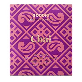 Goodio Organic Chocolate Bar, Chai 50%, 1.7 Ounce, Vegan, Gluten-free, Soy-Free, non-GMO