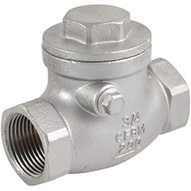 3/4" NPT Swing Check Valve Female PN16 CF8M,Stainless Steel SS316 WOG200 PSI