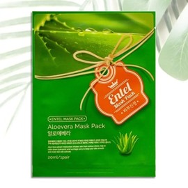 Entel Aloe Vera Mask Pack x 10 Pack Moisture Pack Sheet Pack Skin / 엔텔 알로에베라 마스크팩x10팩 수분팩 시트팩 피부