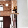 Outanaya 2pcs Space Saving Non Slip Wood Hanger for Closet