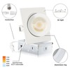 KnLnny Ware Square GimbalRecessed Lighting 4 Inch 6 Pack, Ajustable