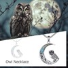 CUPENDA Owl Gifts for Women 925 Sterling Silver Crescent Moon