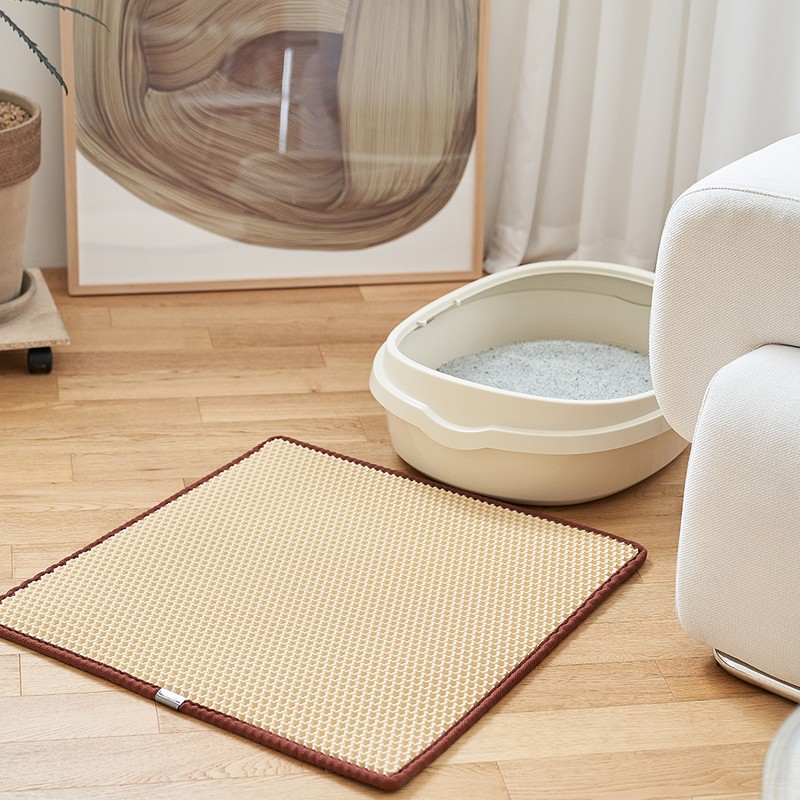 PETHROOM [Pesroom] Clean Up Mat (Large/Beige) Cat Litter Box Sand