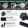 3/8-16 x 3/4" Flanged Hex Bolts (10 pcs), 18-8 (304)
