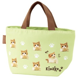 Skater YEB5-A Canvas Lunch Bag, Tote Bag, Zipper, Bento Box, Chataro and Kinako