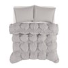 Truly Soft Cloud Puffer Grey Microfiber 3-Piece Full/Queen Comforter Set,