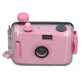 Disposable Film Camera 35 mm, Retro Film Camera for Single Use with 28 mm F/9 Lens, Waterproof, Reusable, Lightweight Vintage Camera for Children (Light Pink)