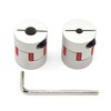 Befenybay 2pcs 5 mm to 8 mm Aluminium Plum Flexible