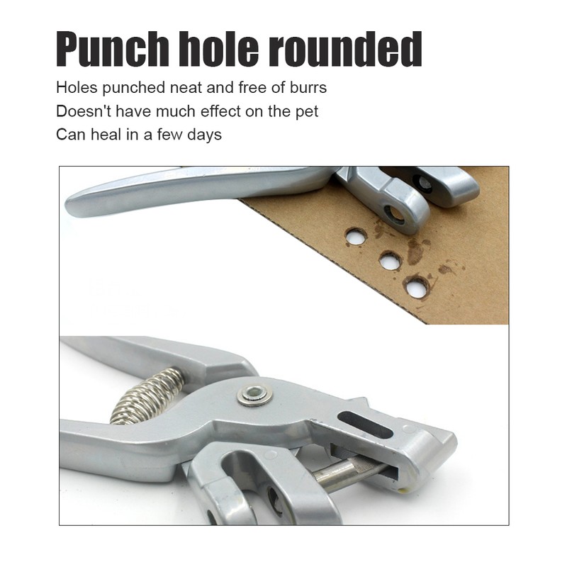 Stainless Steel Livestock Pig Punch Marking Ear Canal Pliers for
